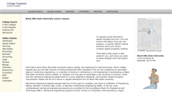 Desktop Screenshot of blackhillsstateuniversity.org